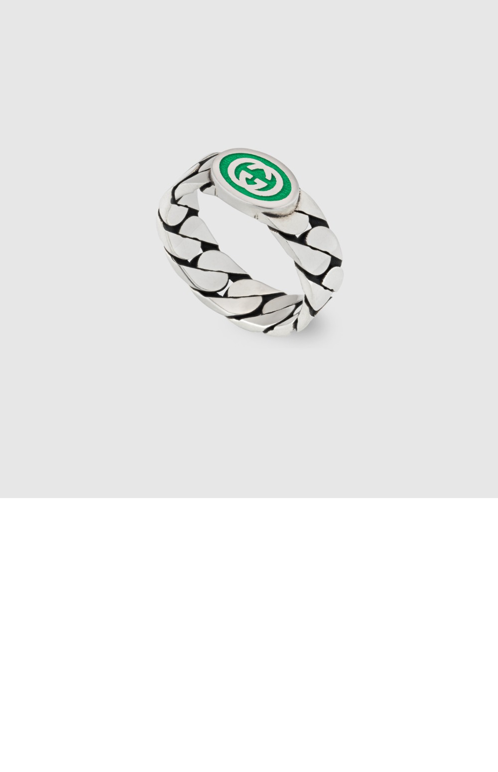 구찌 인터로킹 에나멜 반지 701612