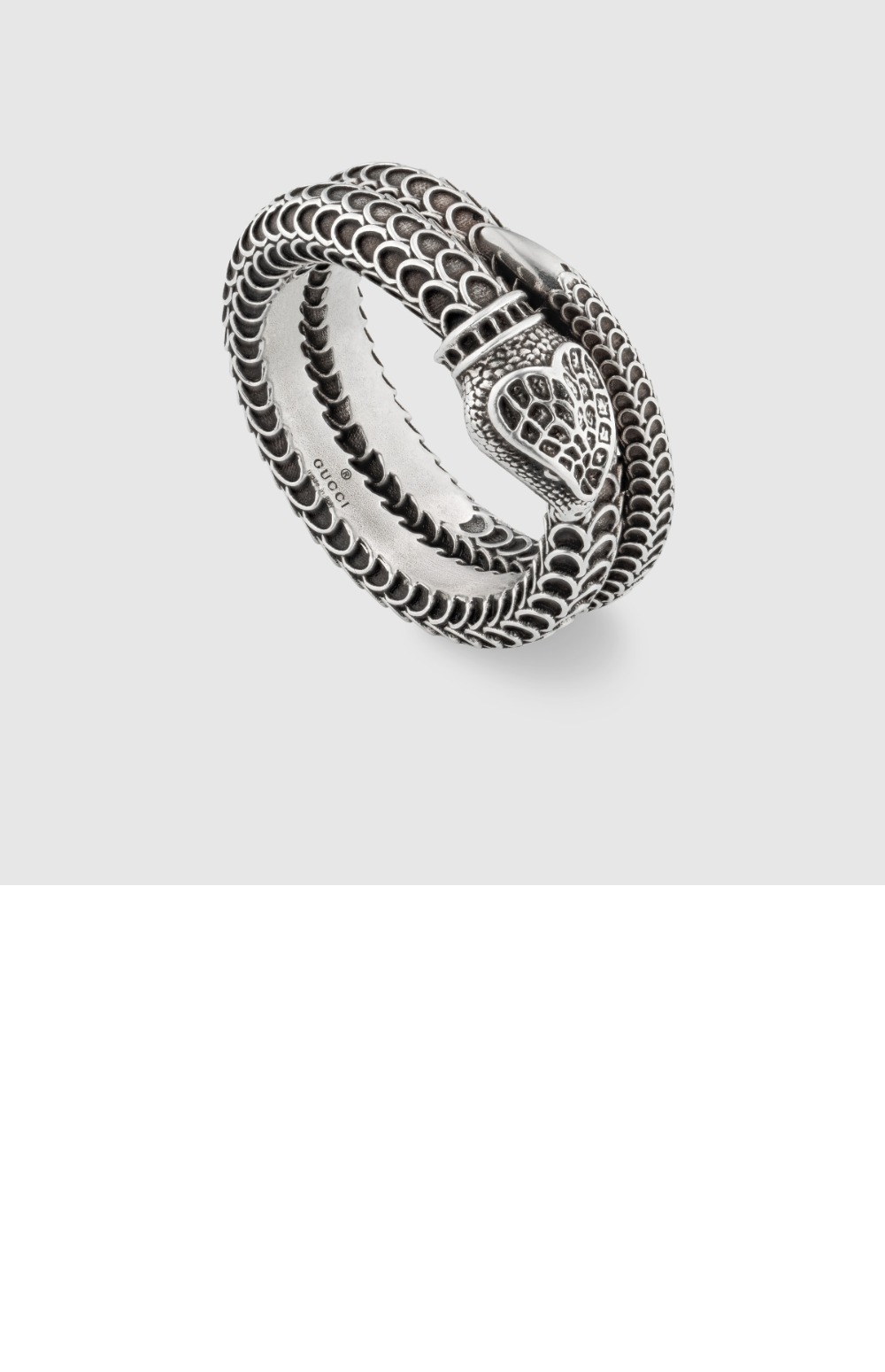 구찌 실버 스네이크 반지 577294