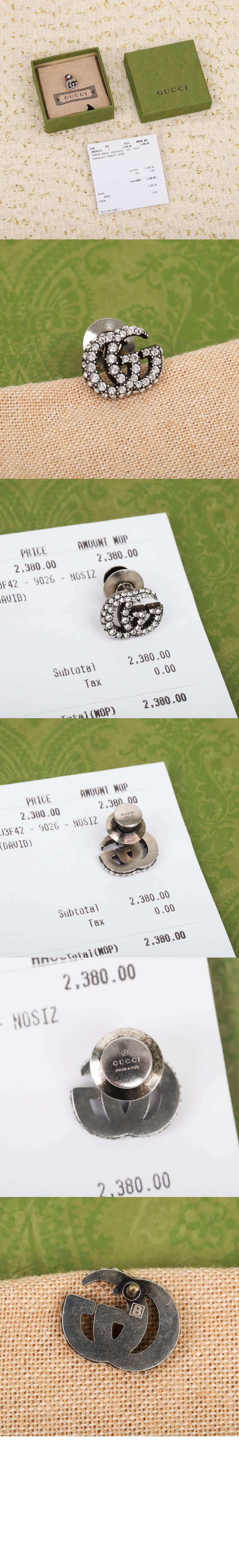 구찌 GG 크리스털 귀걸이 645604