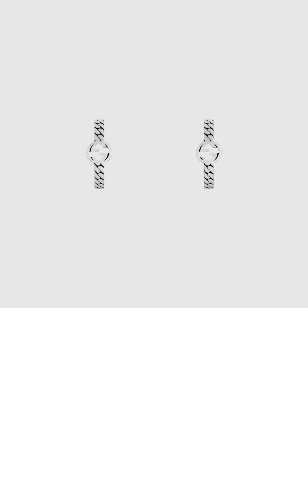 구찌 인터로킹 G 후프 귀걸이 675122