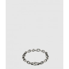 구찌 인터로킹 G 디테일의 실버 팔찌 620798