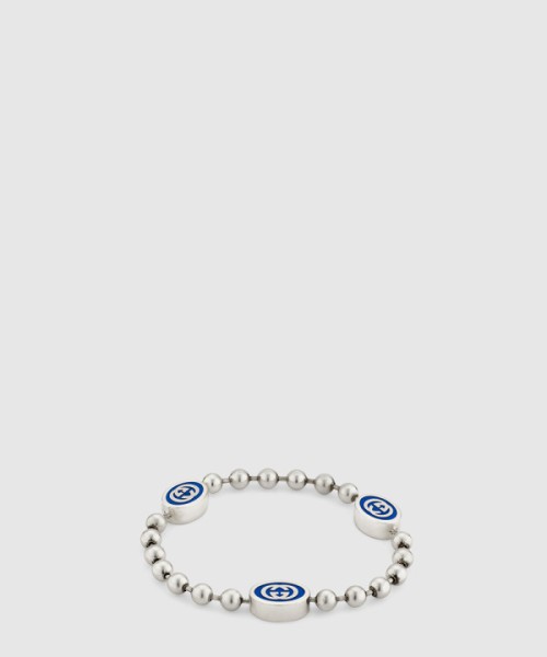 구찌 인터로킹 G 비즈 팔찌 753442