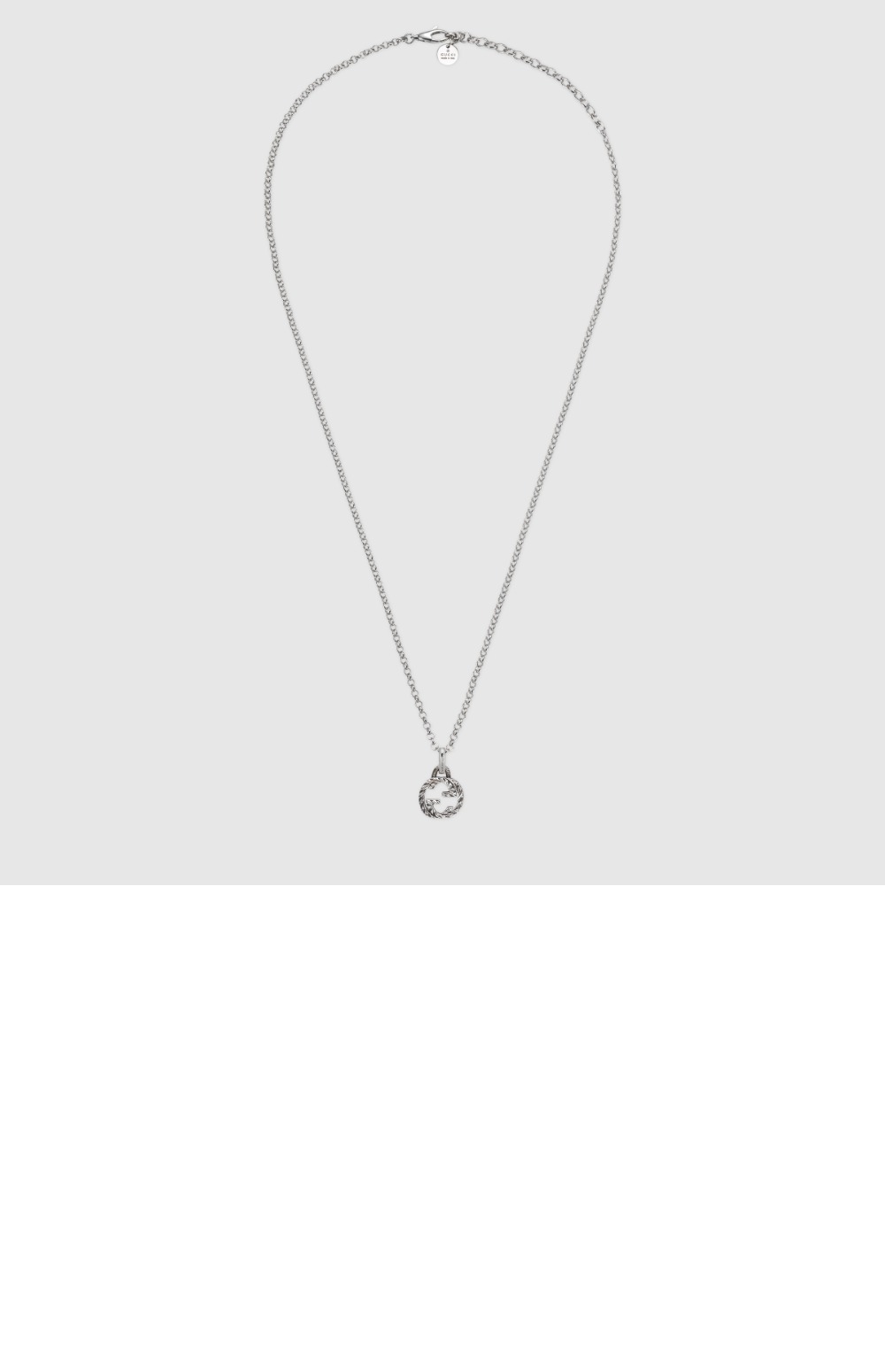 구찌 인터로킹 G 펜던트 목걸이 455535