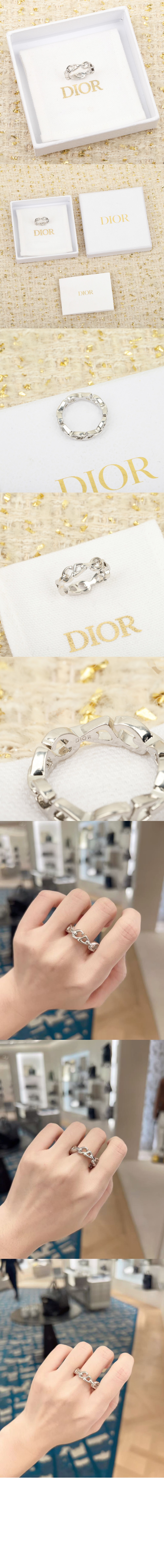 디올 CD30 체인 링크 반지 R3470