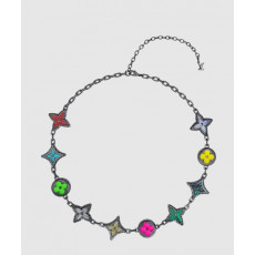 루이비통 MNG 빅 파티 목걸이 멀티컬러 M01058