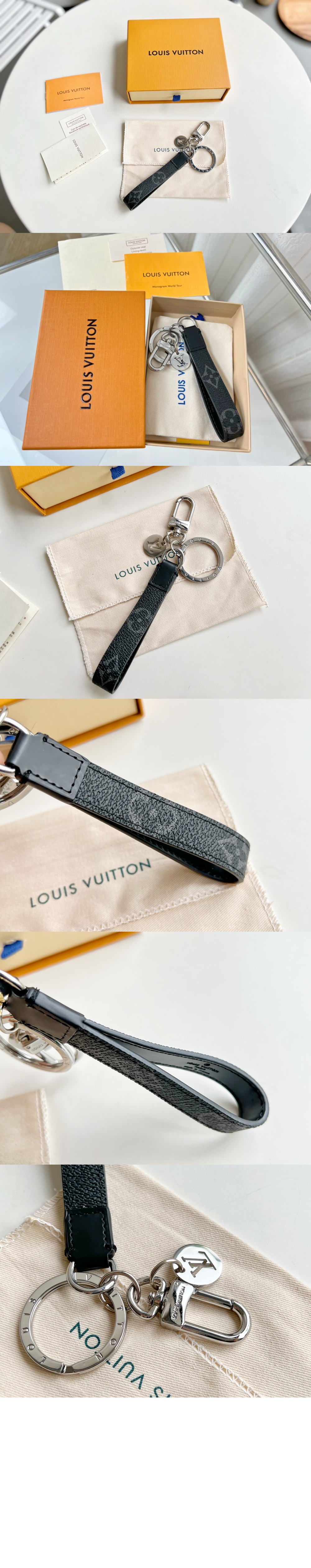 루이비통 모노그램 이클립스 드라곤느 백 참 & 키 홀더 M61950