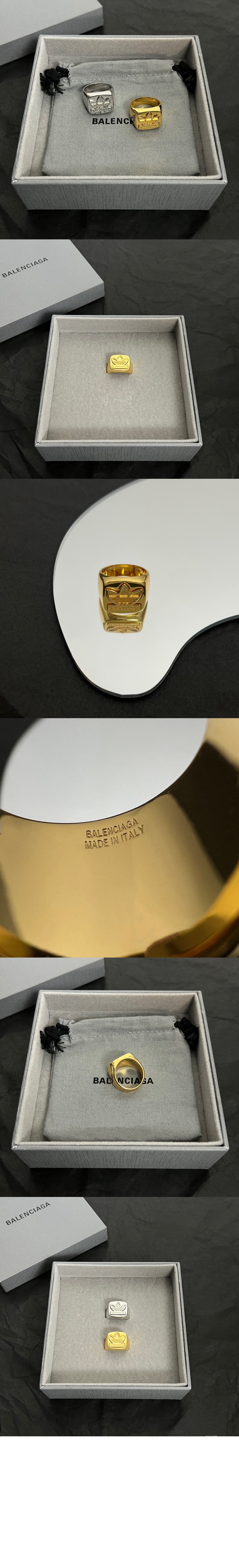 발렌시아가 아디다스 트레포일 시그넷 반지 722075