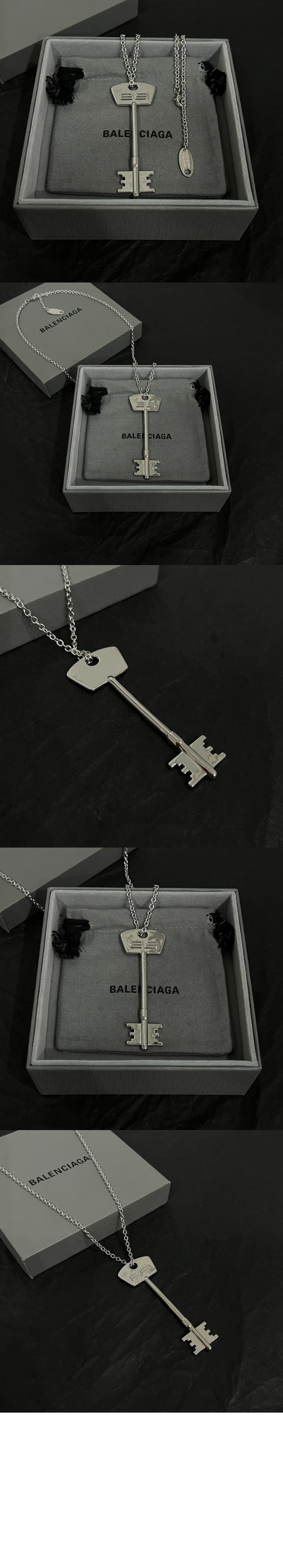 발렌시아가 BB 로고 키 홀더 700181