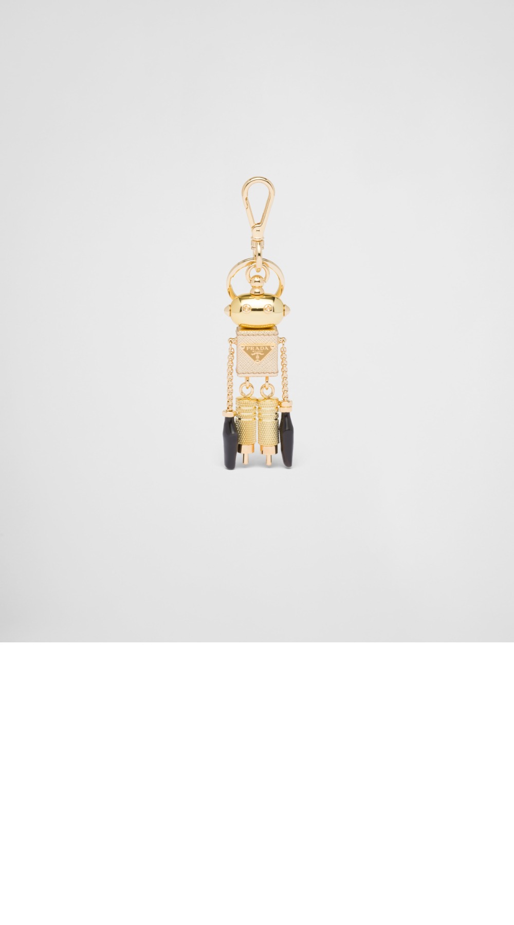 프라다 Robot 사피아노 가죽 백 참 1TR101