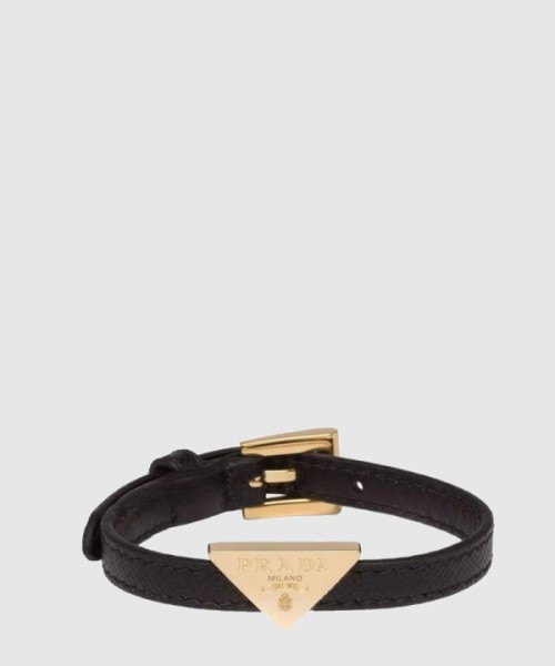 프라다 사피아노 가죽 팔찌 1lB341