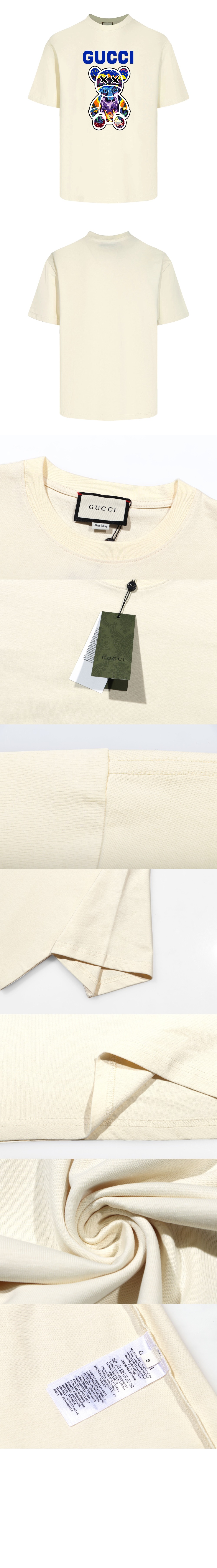 구찌 프린트 면 티셔츠