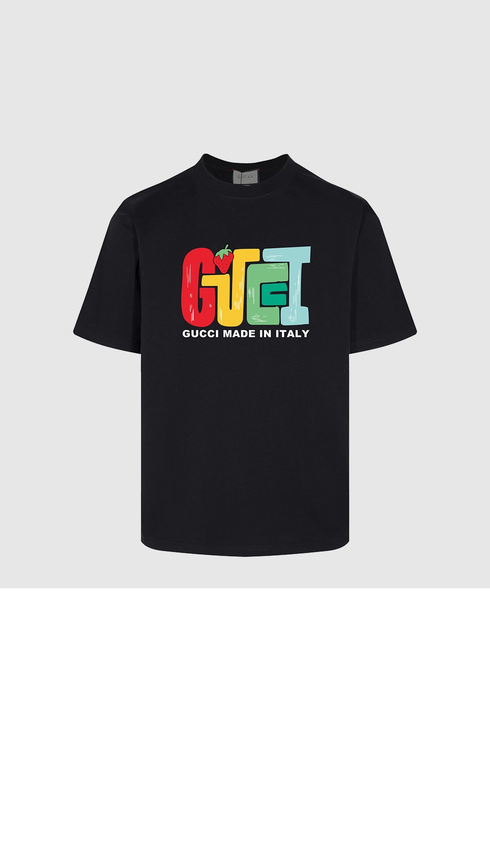 구찌 프린트 면 티셔츠