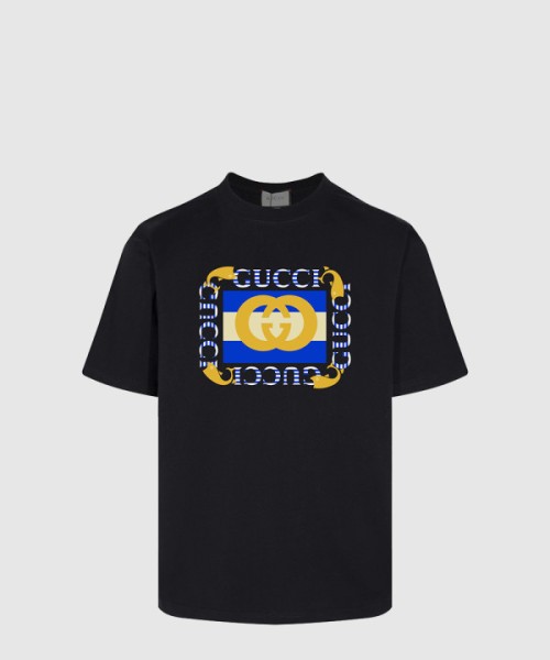 구찌 프린트 면 티셔츠