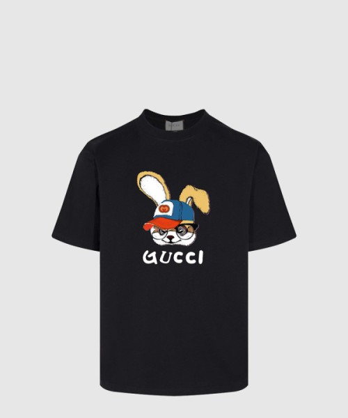 구찌 프린트 면 티셔츠