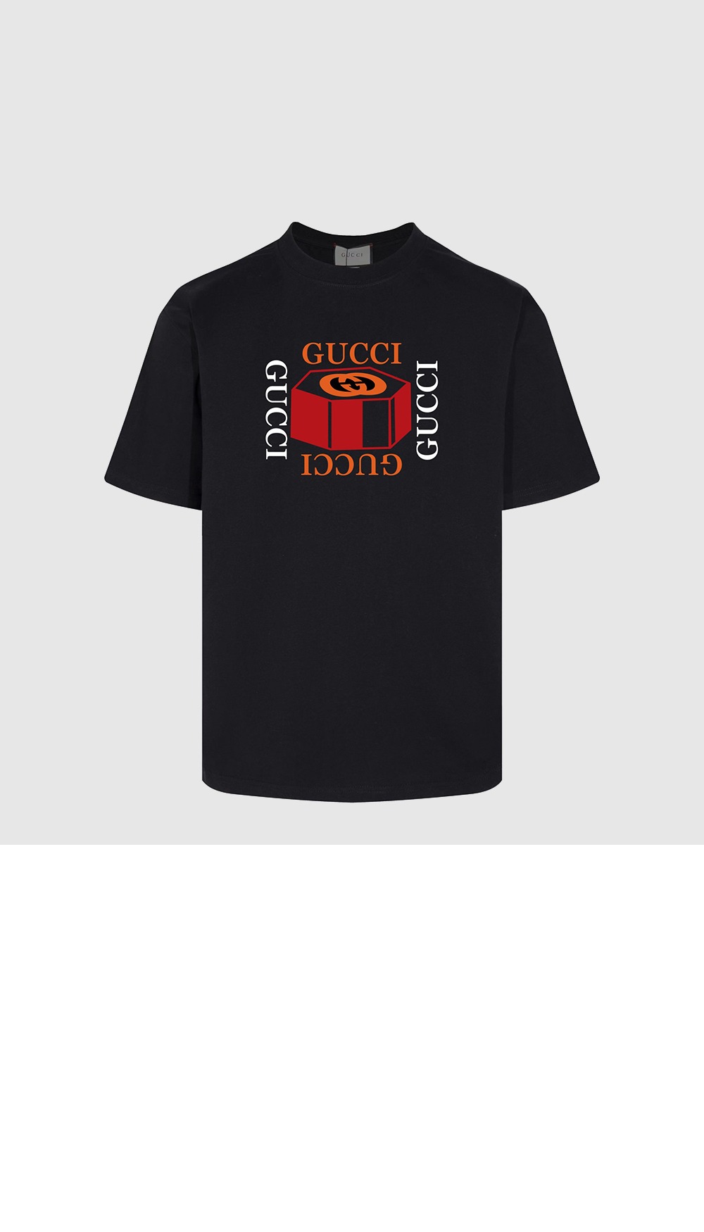 구찌 프린트 면 티셔츠