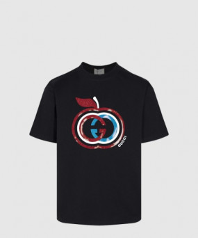 구찌 프린트 면 티셔츠