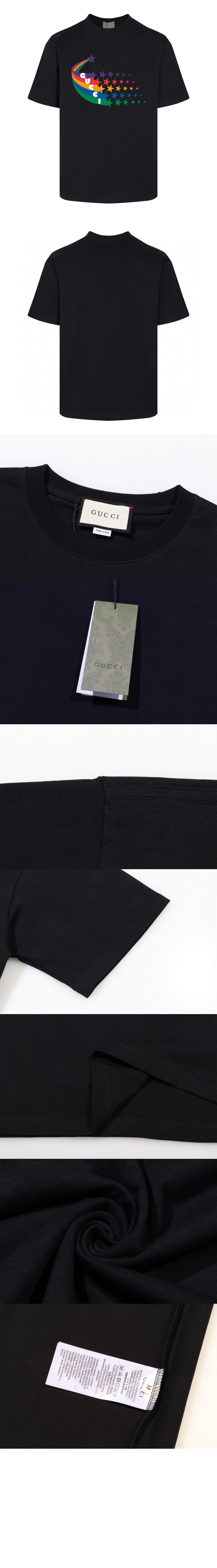 구찌 프린트 면 티셔츠