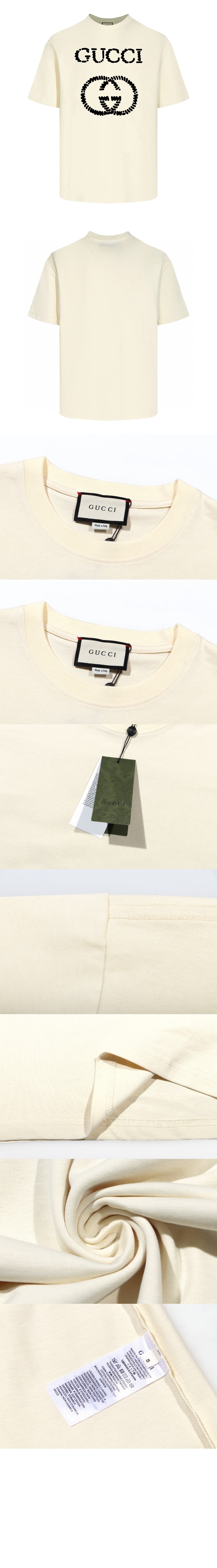 구찌 로고 프린트 반팔