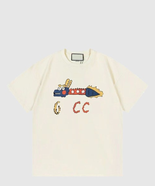 구찌 프린트 면 티셔츠