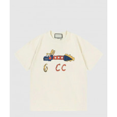 구찌 프린트 면 티셔츠