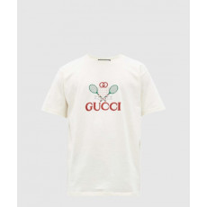 구찌 프린트 면 티셔츠