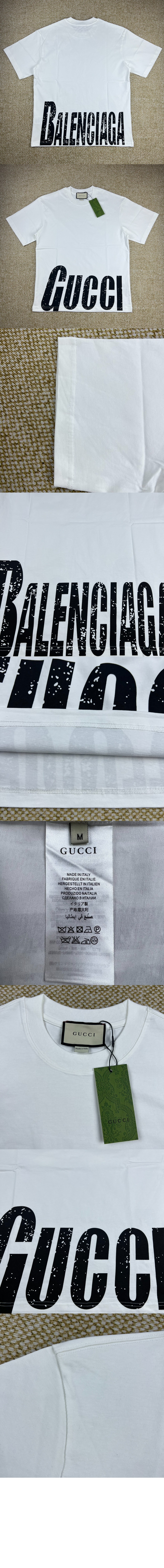 구찌 프린트 면 티셔츠