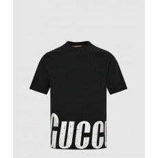 구찌 프린트 면 티셔츠