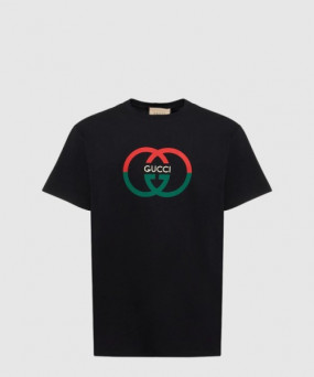 구찌 로고 프린트 반팔