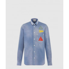 디올 로고 셔츠