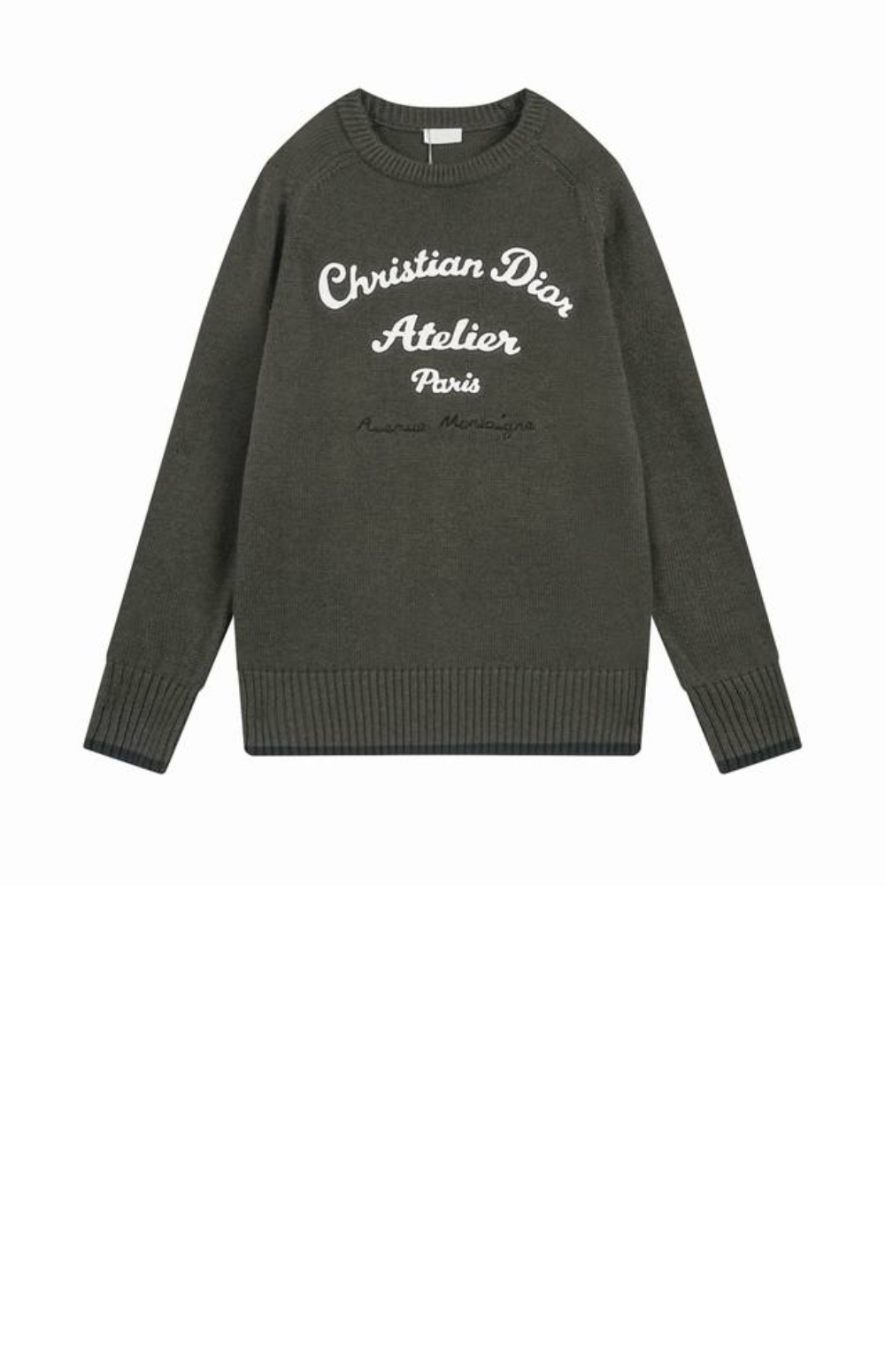 디올 로고 프린트 긴팔