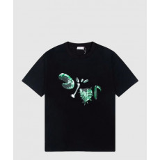 디올 로고 프린트 반팔