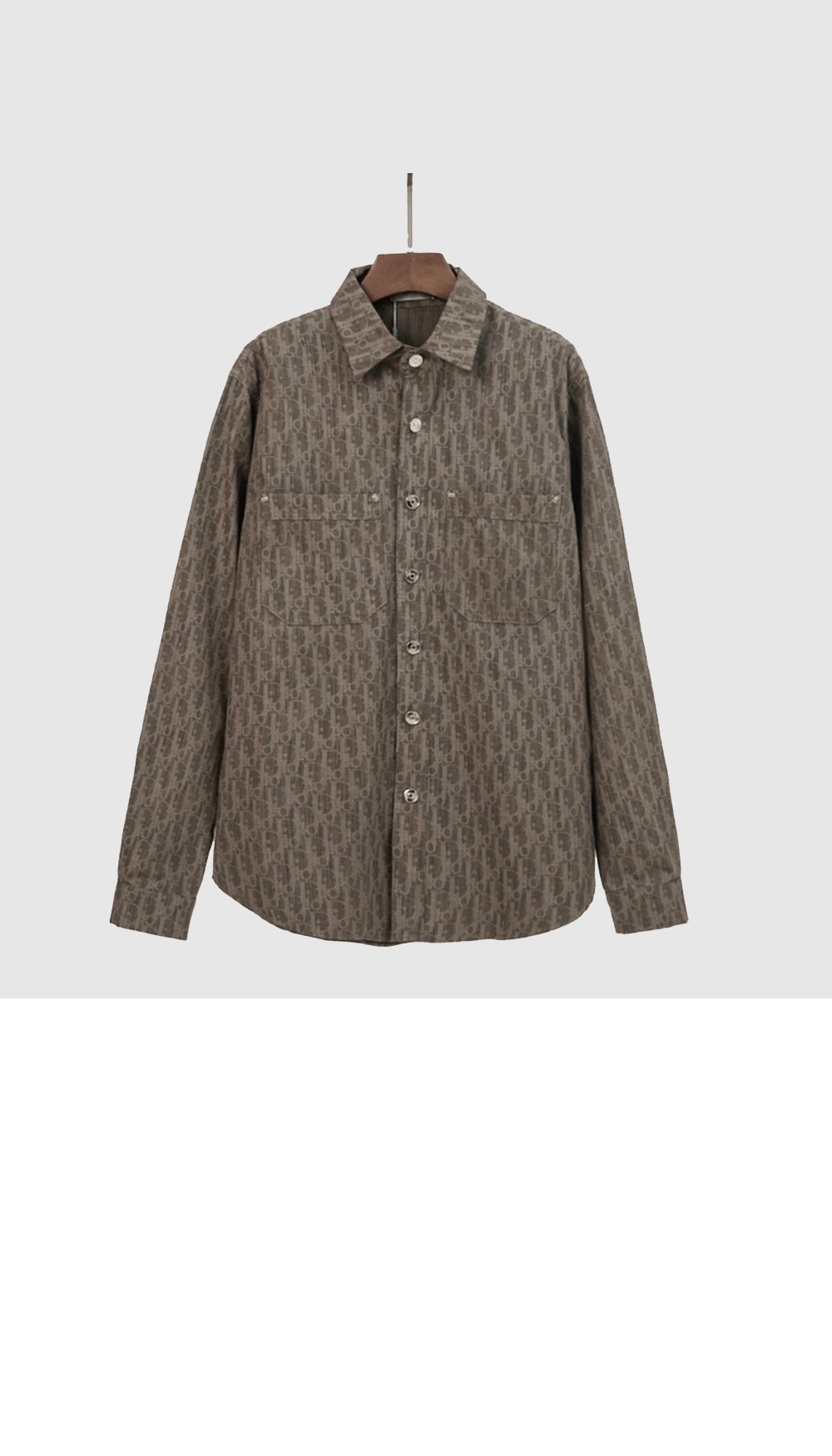 디올 로고 셔츠