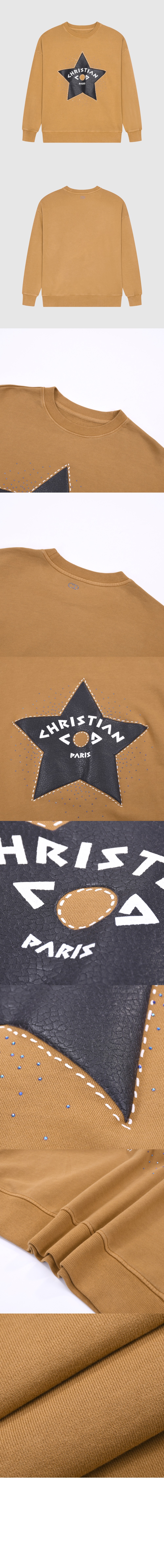 디올 로고 프린트 긴팔