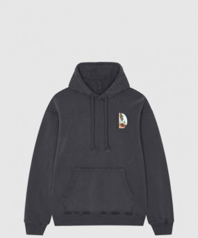 디올 로고 후드 긴팔