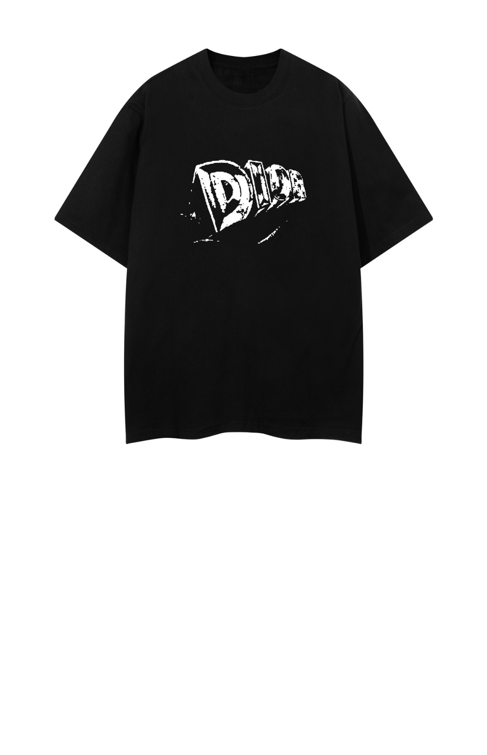 디올 로고 프린트 반팔