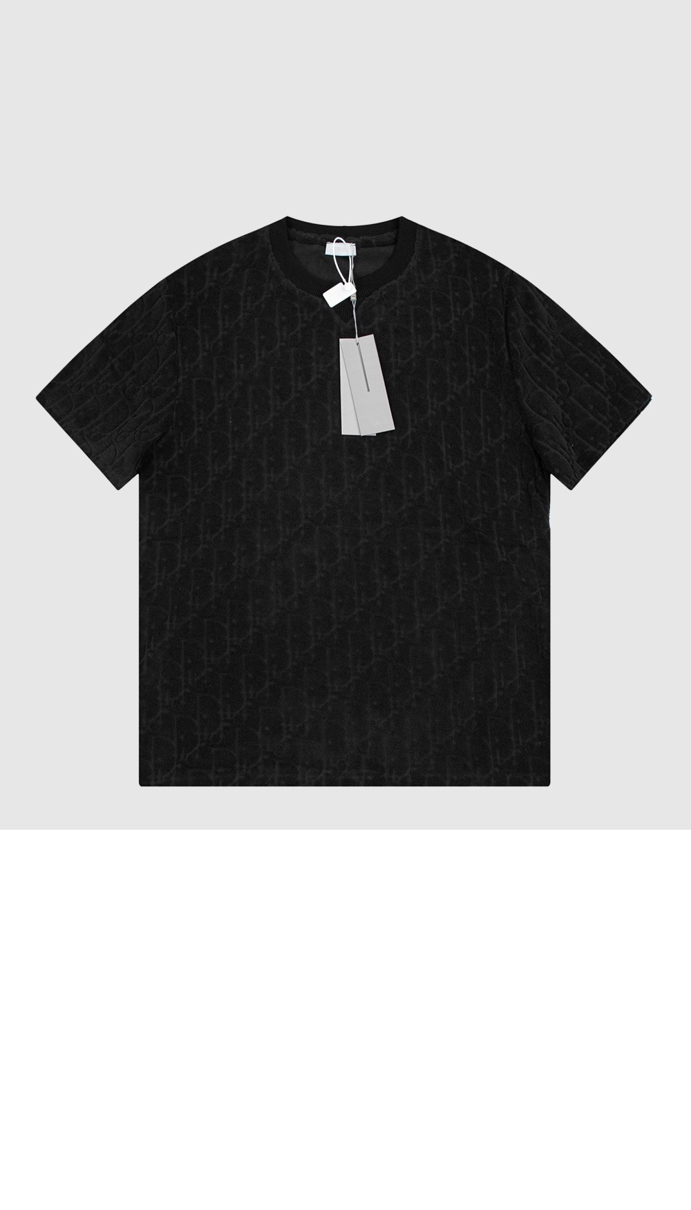 디올 로고 프린트 반팔