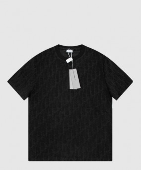 디올 로고 프린트 반팔