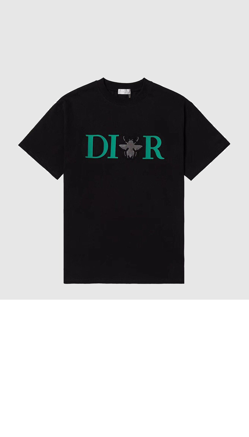 디올 로고 프린트 반팔