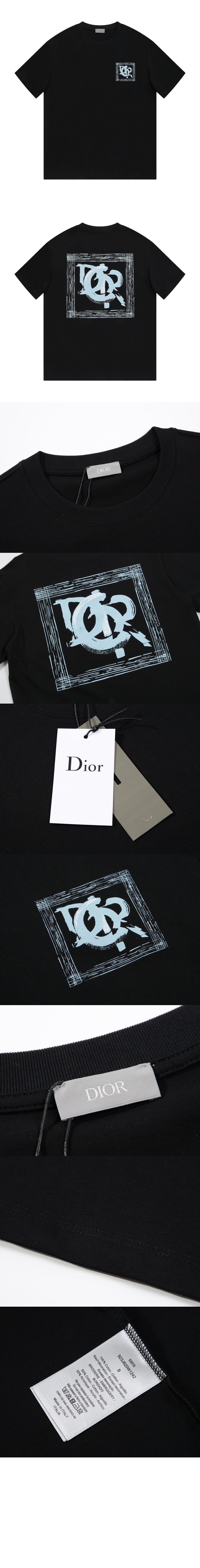 디올 플라워 코튼 톱