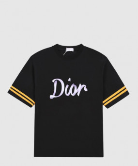 디올 로고 프린트 반팔