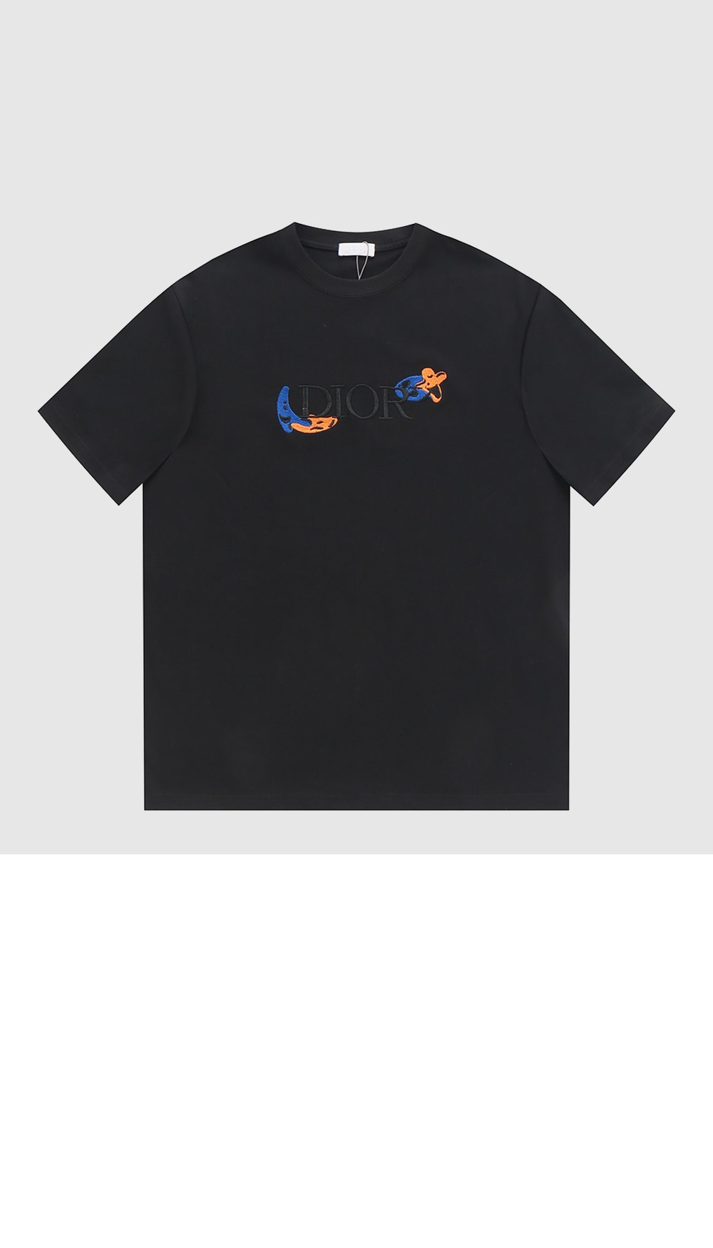 디올 로고 프린트 반팔