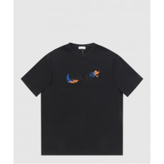 디올 로고 프린트 반팔