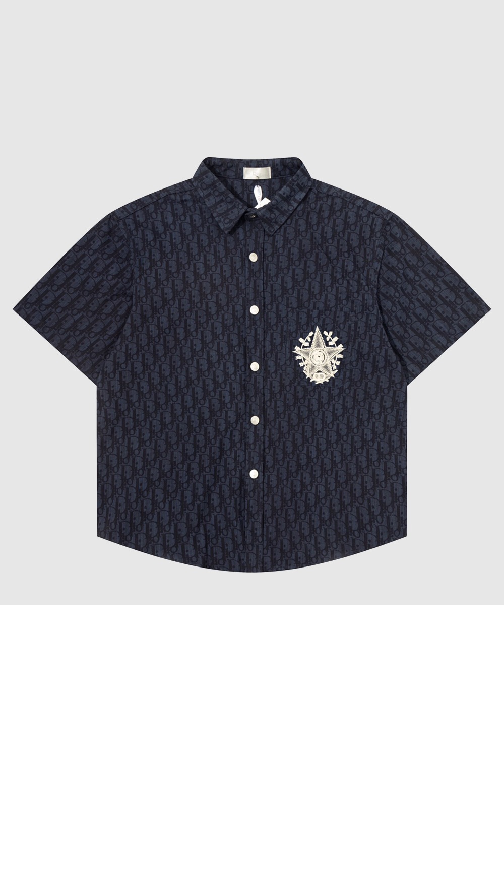 디올 로고 프린트 셔츠 톱