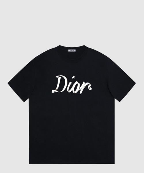 디올 로고 프린트 반팔