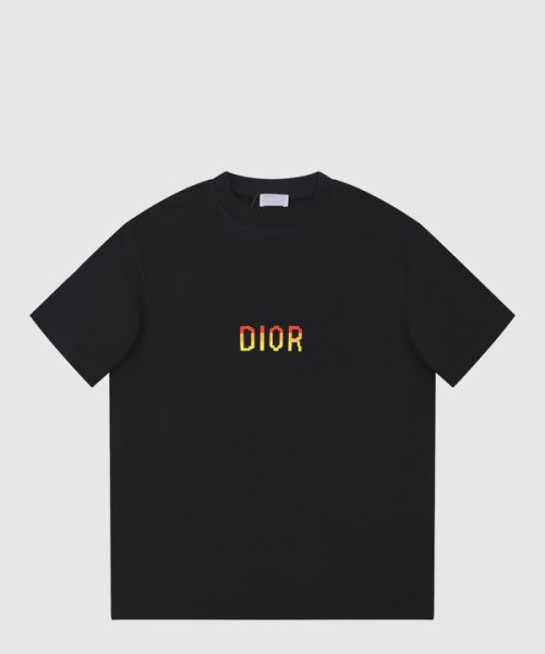 디올 로고 프린트 반팔