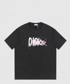 디올 로고 프린트 반팔