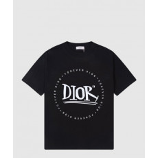 디올 로고 프린트 반팔