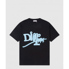 디올 로고 프린트 반팔