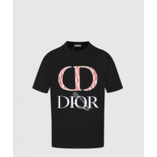 디올 로고 프린트 반팔