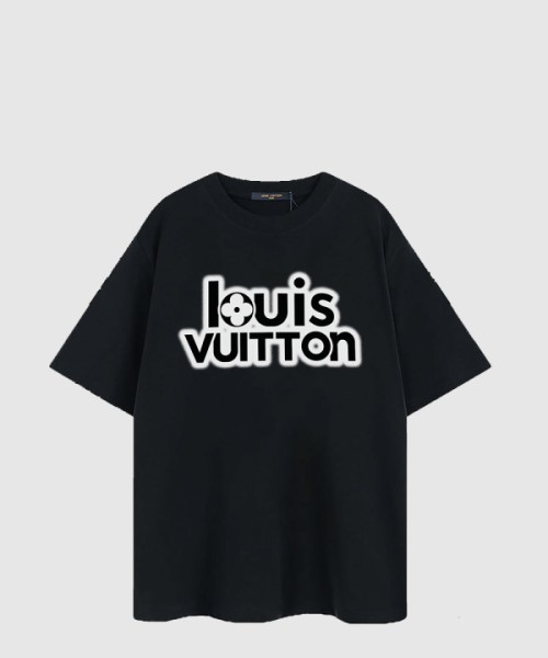 루이비통 로고 프린트 반팔